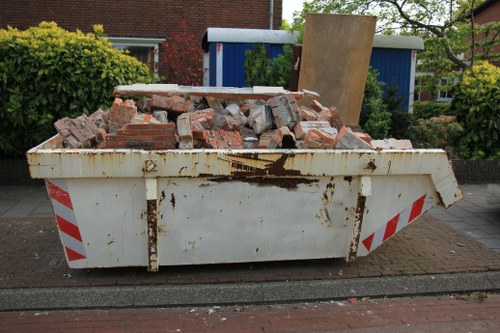 Professional office space being cleared by a team