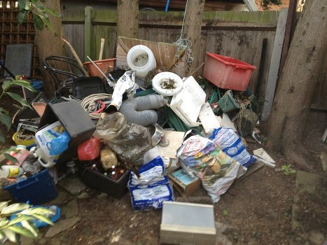 Community members engaged in recycling efforts in Richmond
