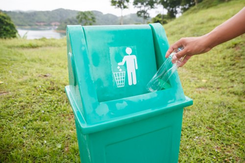 Professional hazardous waste collection services in action